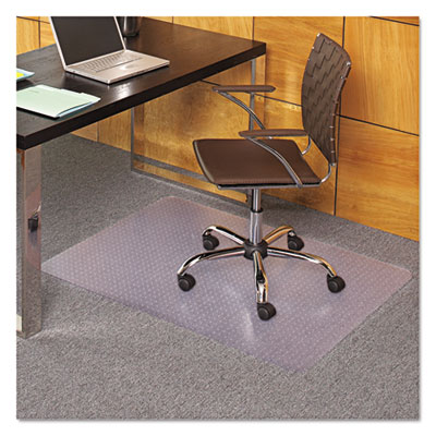 Black Chair Mats for Medium Pile Carpets - 36x 48 Rectangular Chair Mat  (Other Sizes Available)