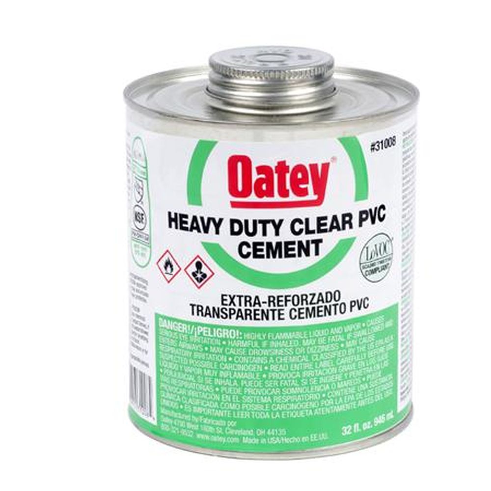 OATEY 1QT PVC Heavy Duty Clear Cement